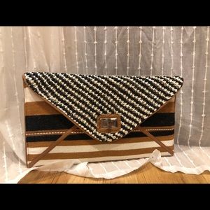 ECOTE black and brown clutch